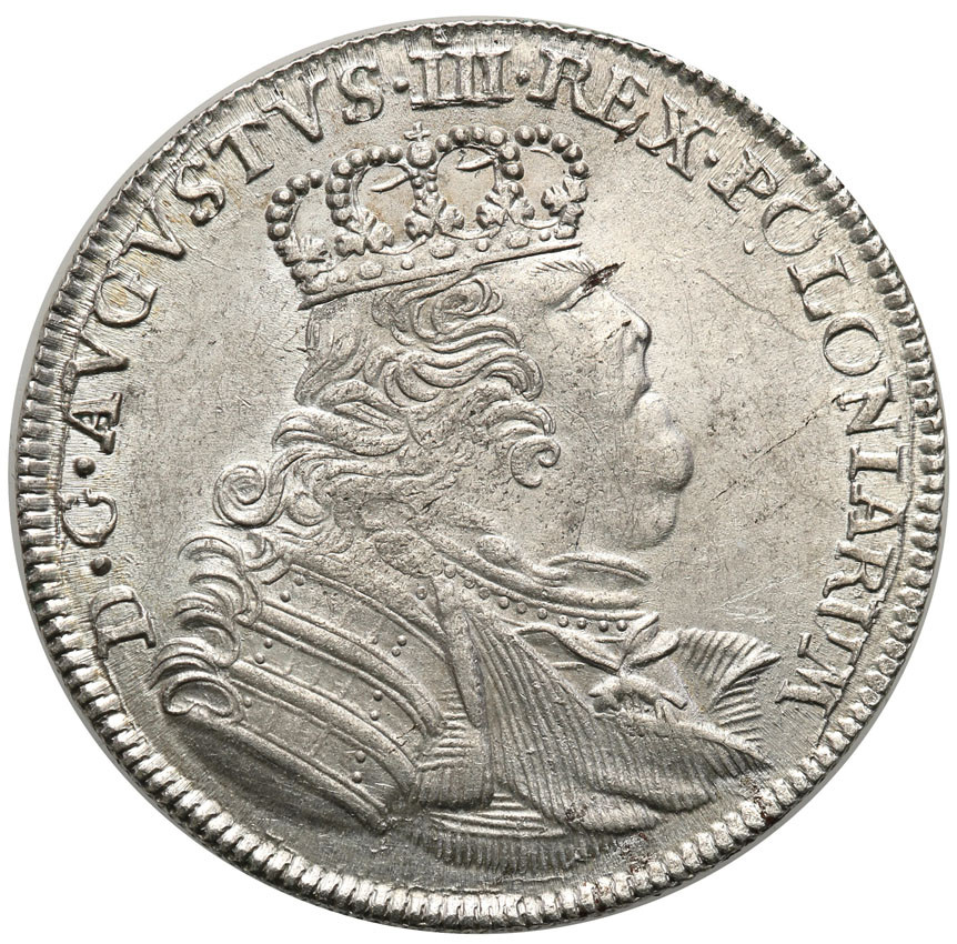 August III Sas. Ort (18 groszy) 1754 Lipsk - Ładny